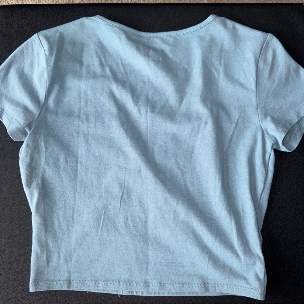 NWOT! PacSun - Me to We - Faux Wrap Top - Light Blue, Medium - Picture 2 of 4